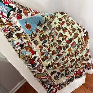 German Vintage Linen tablecloth EUC